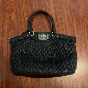 Coach Madison Quilted Nylon Sophia Chevron Bag